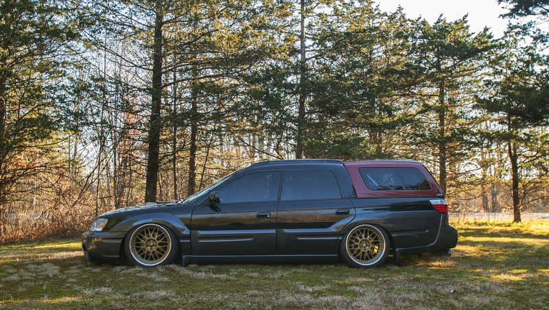 Illustration for article titled My Stanced And Bagged 2005 Subaru Baja Is Almost As Awesome As A 2016 WRX STI